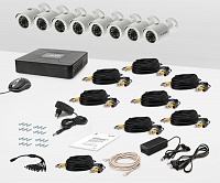 Комплект проводного видеонаблюдения Tecsar 8OUT