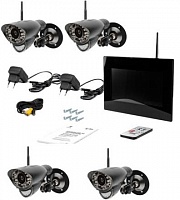 Комплект беспроводного видеонаблюдения Danrou KCR-6790DRx4