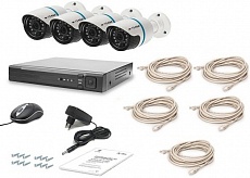 Комплект видеонаблюдения Tecsar IP 4OUT