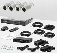 Комплект IP видеонаблюдения CnM Secure 4-IPC-poe 104W