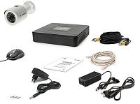 Комплект проводного видеонаблюдения Tecsar 1OUT + HDD 1ТБ