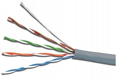 UTP cat 5E 4PR (0,50мм) CCA PVC W 305м=1 бхт кабель витая пара DCG