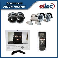 Комплект видеодомофон Oltec HDVR-49ANV
