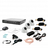Комплект видеонаблюдения Tecsar AHD 3IN-3M DOME