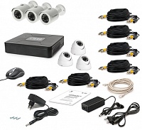 Комплект проводного видеонаблюдения Tecsar 6OUT MIX LUX