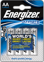 Батарейка Energizer Ultimate Lithium AA 4шт
