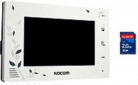 Цветной видеодомофон Kocom KCV-A374SD flower white