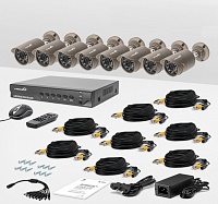 Комплект проводного видеонаблюдения Страж AHD Максимум