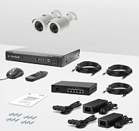 Комплект IP видеонаблюдения CnM Secure 2-IPC-poe 102W